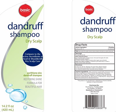 dandruff shampoo dry scalp 420 ml.jpg image of label - dandruff shampoo dry scalp 420 ml